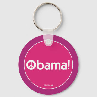 Porte-clés Obama rose pour le Porte - clé de la paix