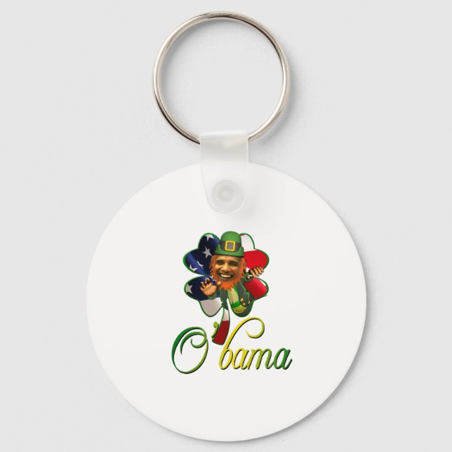 Porte-clés Obama Saint Patrick's Day Spirit (Recto)
