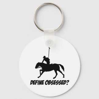 Porte-clés Obsédée par le cheval polo