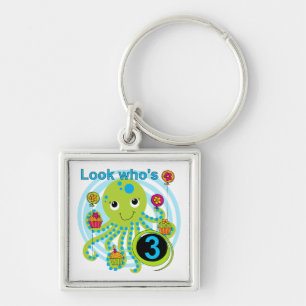 Porte-clés Octopus 3e anniversaire T-shirts et cadeaux