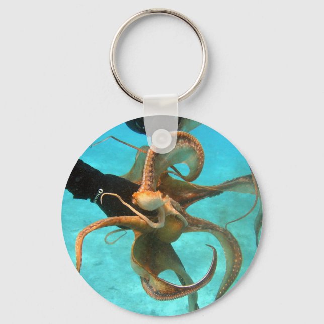 Porte-clés Octopus sous l'eau (Recto)