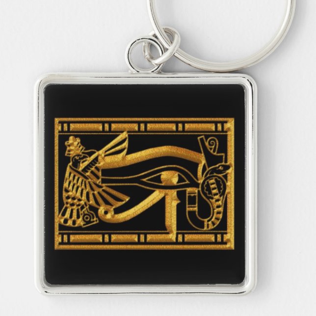 Porte-clés Oeil de Horus Bronze Porte - clé égyptien (Devant)