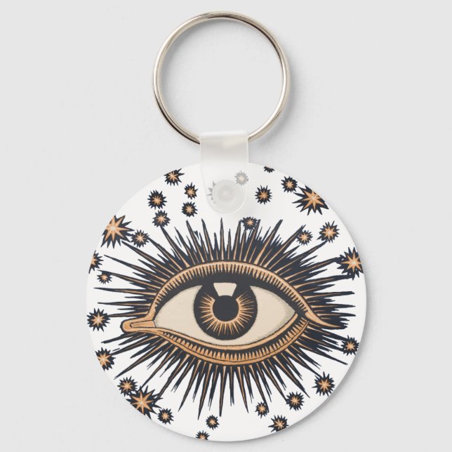 Porte-clés Oeil étoile Lune Celeste Nouveau (Recto)