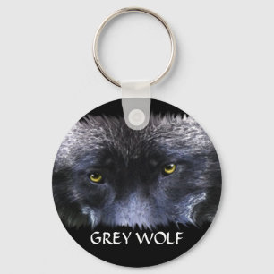 Porte-clés OEIL GRAY WOLF Faune Art Key Ring