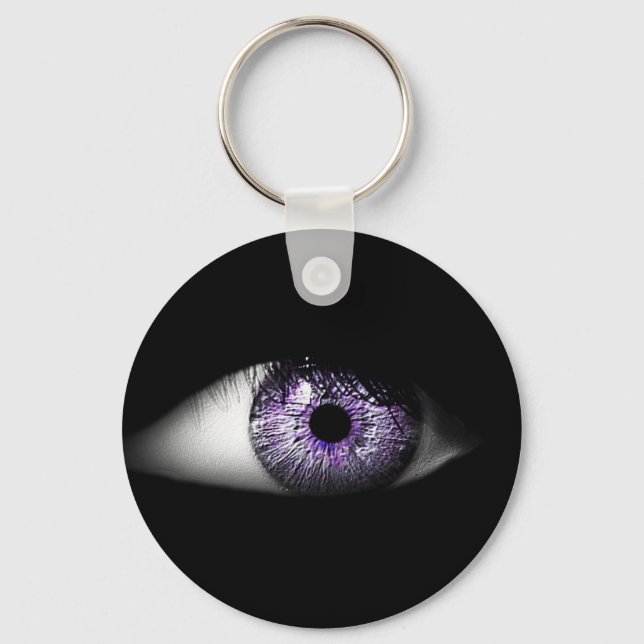 Porte-clés Oeil mou violet Cool Eyeball Design (Recto)