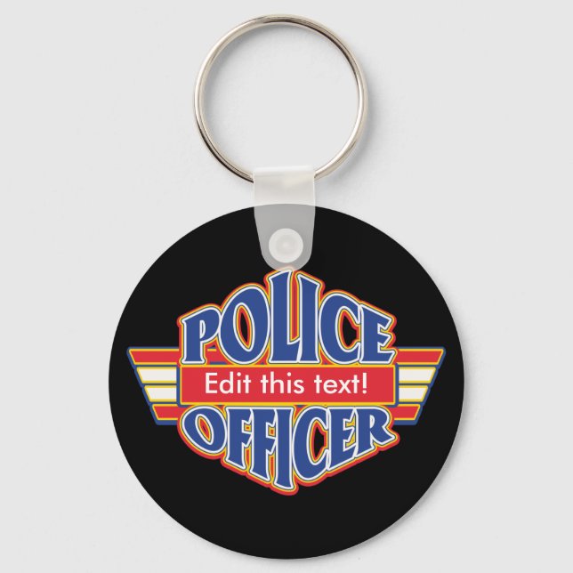 Porte-clés Officier de police (Recto)