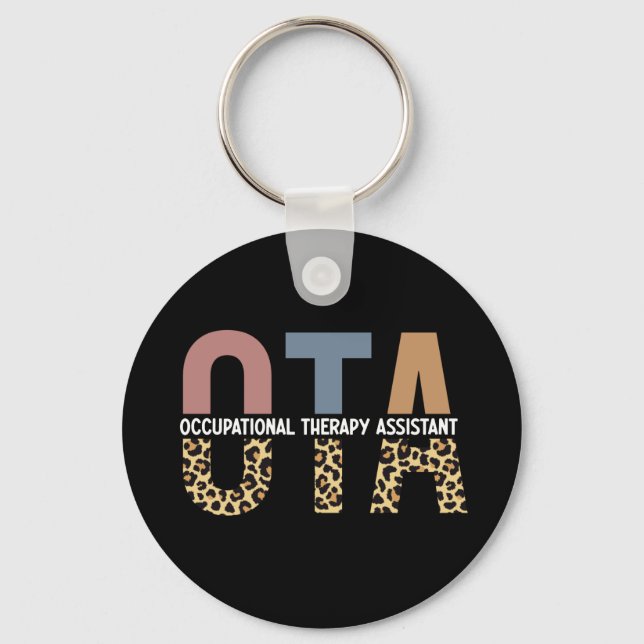 Porte-clés Offre d'aide en ergothérapie de l'OTA (Recto)