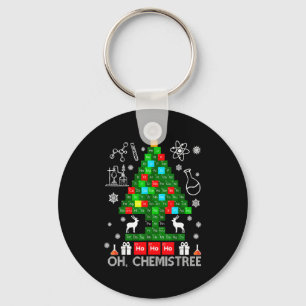 Porte-clés Oh Arbre Chimiste Scientifique Noël Chimique Xmas
