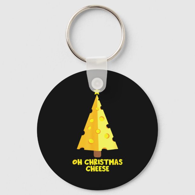 Porte-clés Oh Christmas Cheese Funny Cheese Lovers Gift  (Recto)