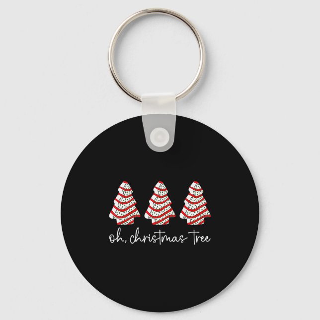 Porte-clés Oh Christmas Tree Cakes Debbie Becky Jen Cake Love (Recto)