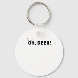 Porte-clés Oh Deer Simple Aesthetic Keychain