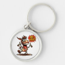Oh Well Donkey - Quote Keychain