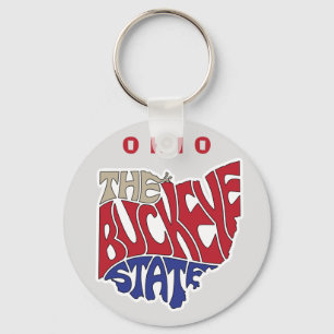 Porte-clés Ohio surnom Word Art