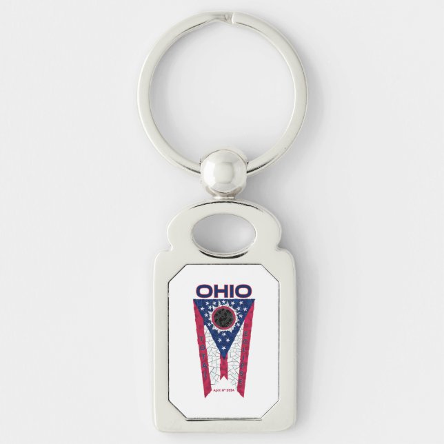 Porte-clés Ohio Total Eclipse Porte - clé métallique (Devant)