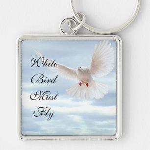 Porte-clés Oiseau blanc
