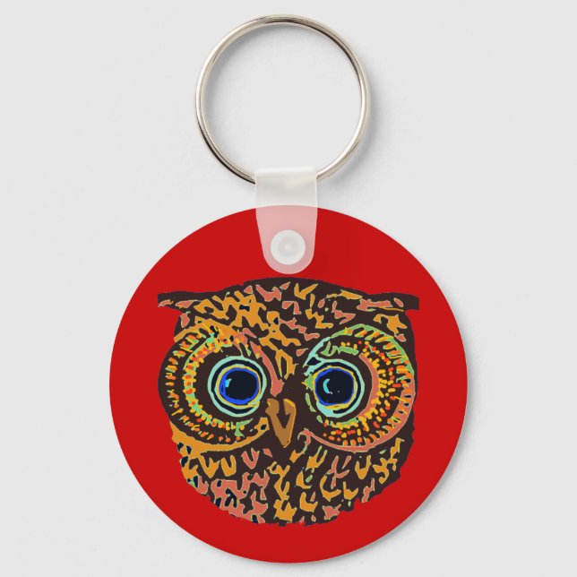 Porte-clés oiseau de chouette (Recto)