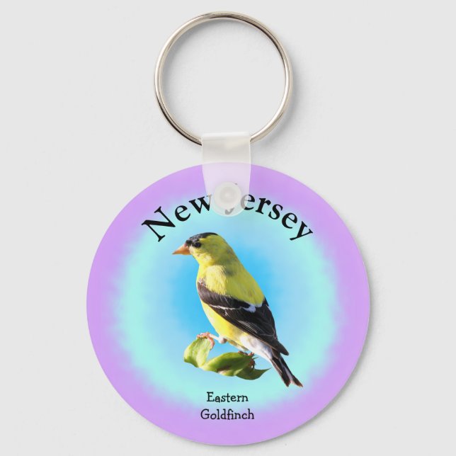 Porte-clés Oiseau d'État du New Jersey (Recto)
