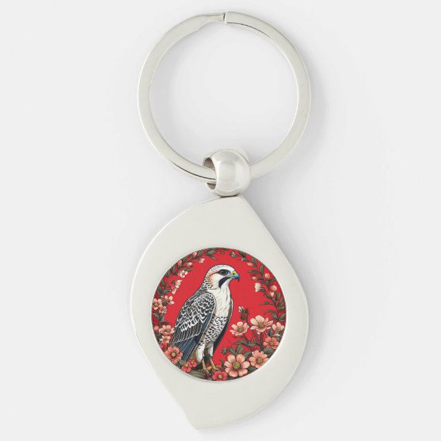 Porte-clés Oiseau Gerfaut Coloré (Devant)