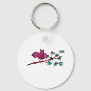 Porte-clés Oiseau rouge