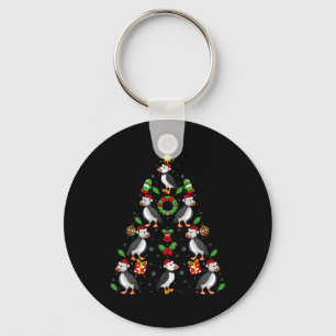 Porte-clés Oiseaux de Puffin Xmas Éclairage Arbre de Puffin N