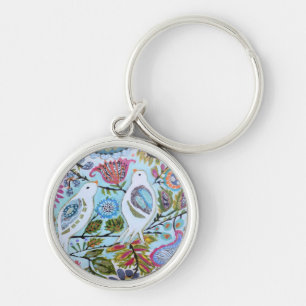 Porte-clés Oiseaux en papier I