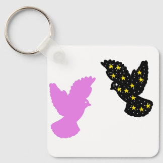 Porte-clés Oiseaux – Silhouette de créatures céles