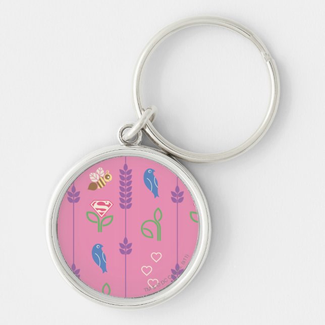 Porte-clés Oiseaux superfilles, abeilles, arbres (Devant)