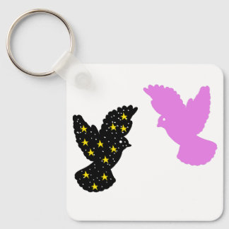 Porte-clés Oiseaux – Symbole de double perchoir en