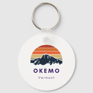 Porte-clés Okemo Vermont Ski Snowboard Randonnées Cadeaux Pou