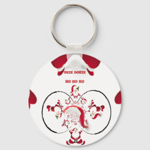 Porte-clés Okie Dokie Hohoho Père Noël heureux Noël Fun