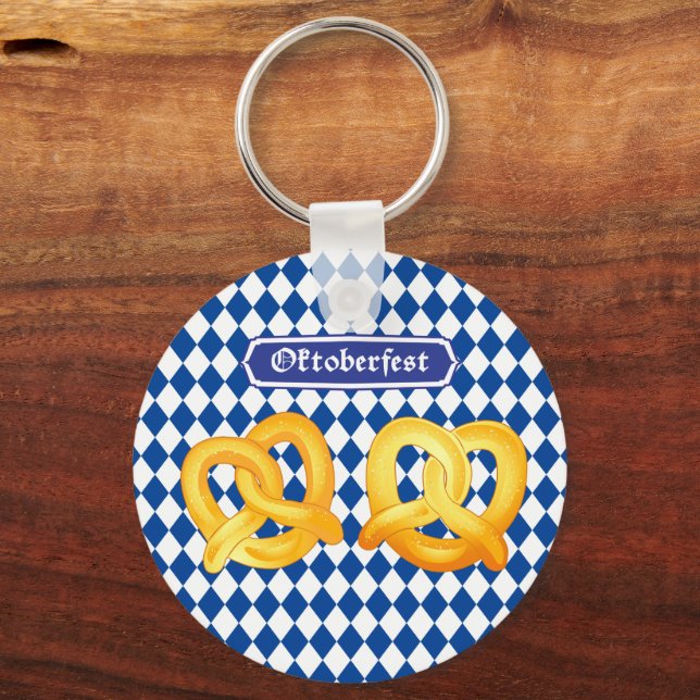 Porte-clés OKTOBERFEST beer Fest traditionnel allemand bretze (Recto)