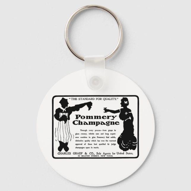Porte-clés Old Advert Pommery Champagne (Recto)