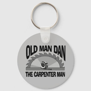 Porte-clés Old Man Dan Carpenter Homme Lumber Builder Funny