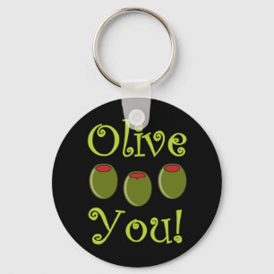 Porte-clés Olive de fin gourmet vous