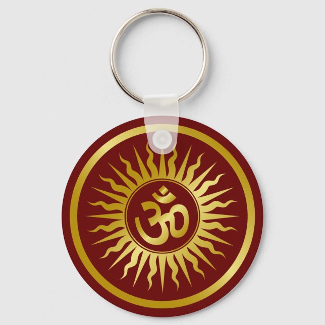 Porte-clés Om doré (Recto)