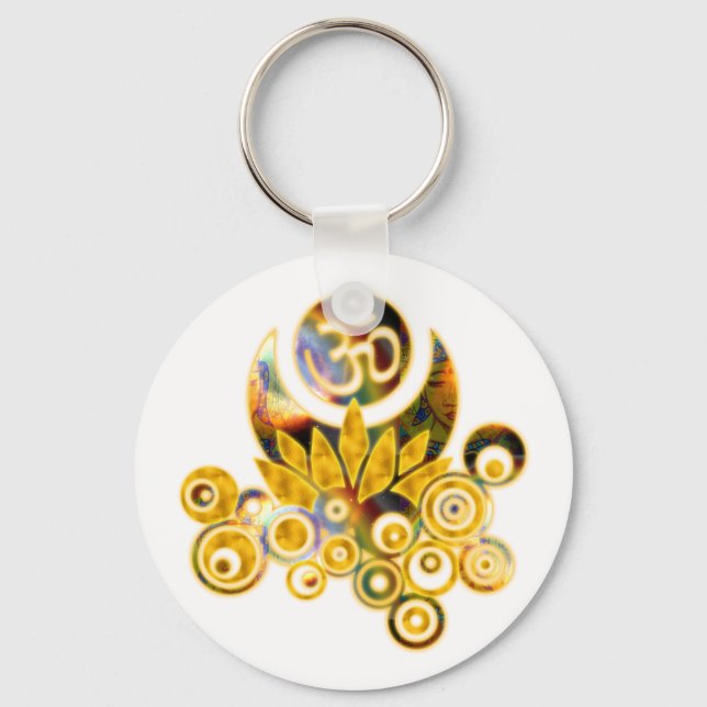 Porte-clés Om Lotus (Recto)