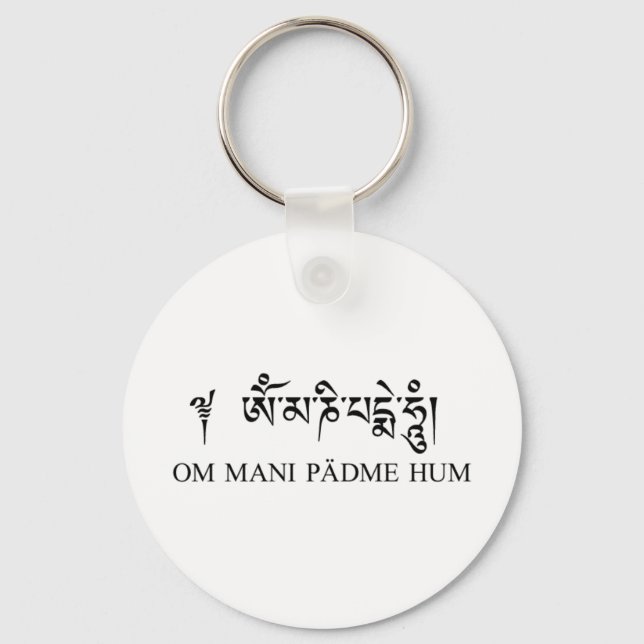 Porte-clés Om Mani Padme Hum (Recto)