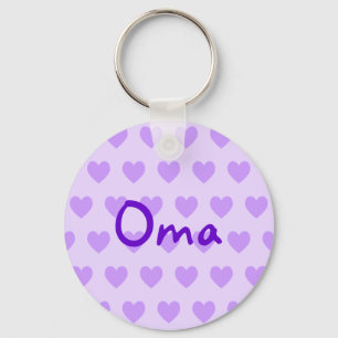Porte-clés Oma en violet