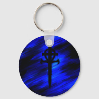 Porte-clés Ombres d'une aube bleue