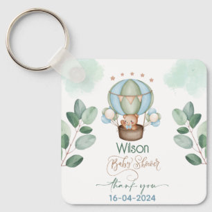 Porte-clés on peut attendre baby shower bear