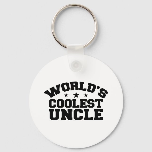 Porte-clés Oncle le plus cool du monde (Recto)