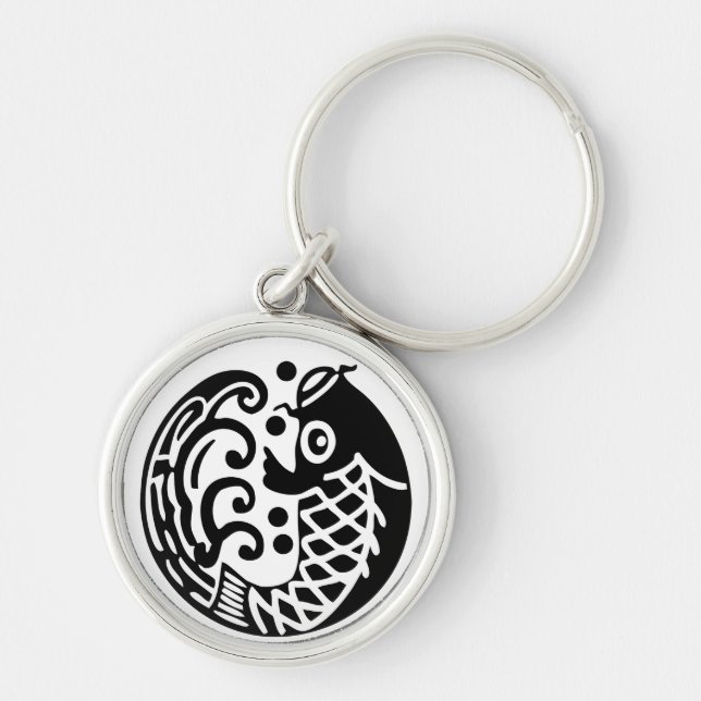 Porte-clés Onde carpe (Devant)