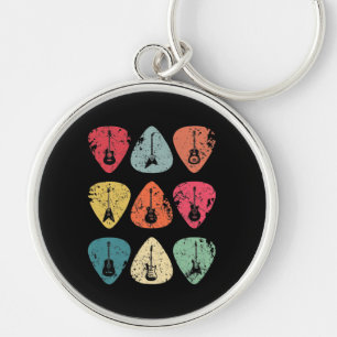 Porte-clés Onglet de guitare Retro Vintage pour Guitaristes B