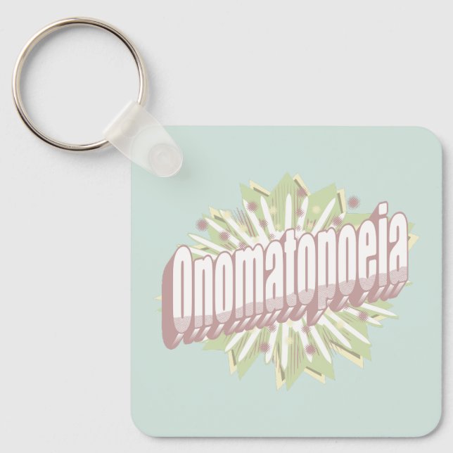 Porte-clés Onomatopoeia Explosion Anglais (Recto)