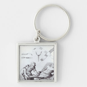 Porte-clés Opération chirurgicale pour amputer une jambe