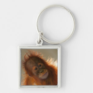 Porte-clés Orang-outan mignon de bébé