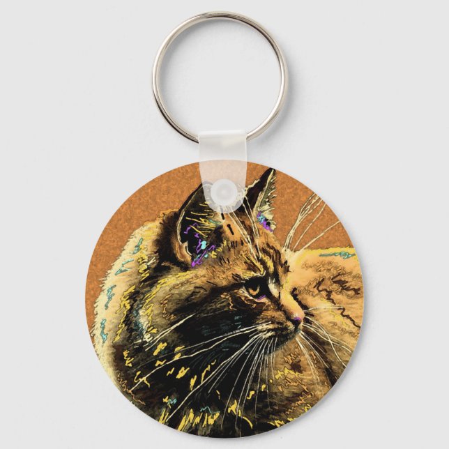 Porte-clés Orang Tabby-King (Recto)