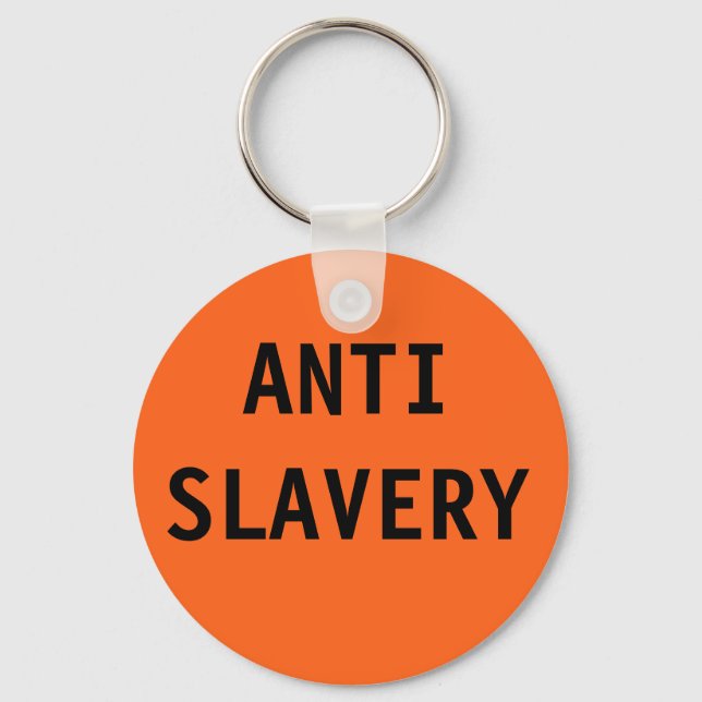 Porte-clés Orange anti-esclavage porte - clé (Recto)