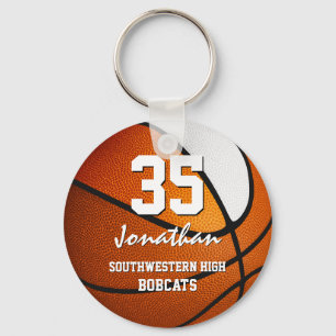 Porte-clés Orange blanc équipe couleurs garçons filles basket