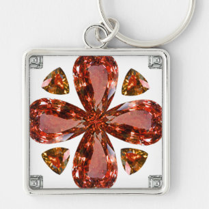Porte-clés Orange Gemstone Diamond Art, Porte - clé orange